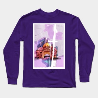 Flinders Street Station, Melbourne Long Sleeve T-Shirt